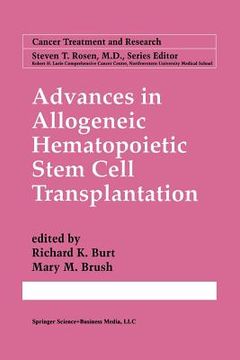 portada Advances in Allogeneic Hematopoietic Stem Cell Transplantation (en Inglés)