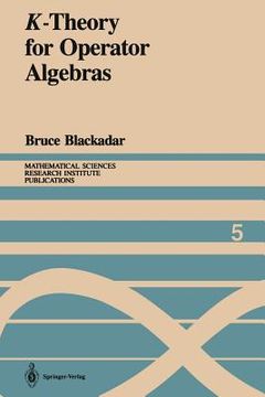 portada k-theory for operator algebras (en Inglés)
