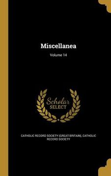 portada Miscellanea; Volume 14 (in English)