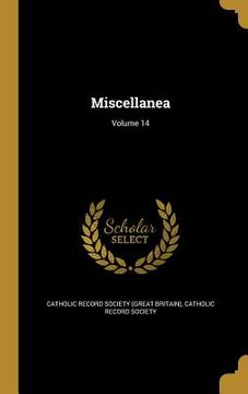 portada Miscellanea; Volume 14 (en Inglés)