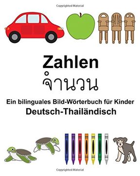 portada Deutsch-Thailändisch Zahlen Ein bilinguales Bild-Wörterbuch für Kinder (FreeBilingualBooks.com)