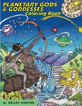 portada Planetary Gods and Goddesses Coloring Book: Astronomy and Myths of Our New Solar System (en Inglés)