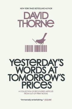 portada Yesterday's Words at Tomorrow's Prices (en Inglés)