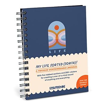 portada Em & Friends my Life Sorted (Sort of) Tabbed Sticker Journal (in English)