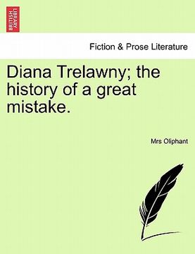 portada diana trelawny; the history of a great mistake. vol. i. (en Inglés)