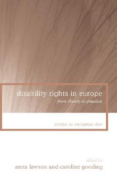 portada disability rights in europe: from theory to practice (en Inglés)