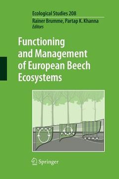 portada functioning and management of european beech ecosystems (en Inglés)