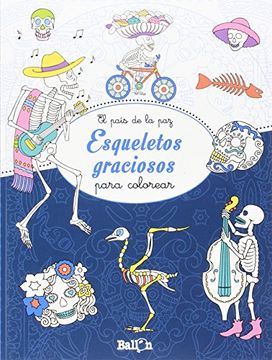 portada Esqueletos Graciosos Para Colorear (in Spanish)