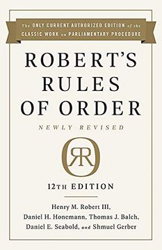 portada Robert's Rules of Order Newly Revised, 12Th Edition