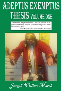 portada Adeptus Exemptus Thesis, Volume One
