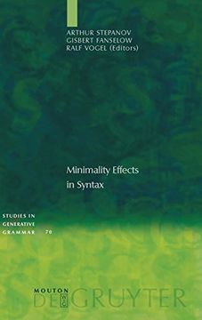 portada Minimality Effects in Syntax 