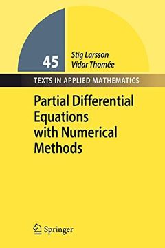 portada Partial Differential Equations With Numerical Methods (Texts in Applied Mathematics) 