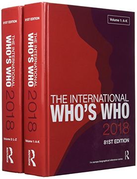 portada The International Who's Who 2018 (en Inglés)