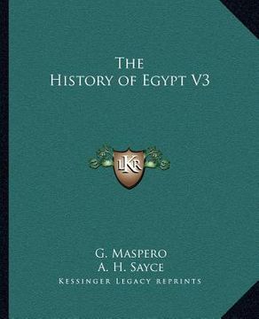 portada the history of egypt v3 (en Inglés)