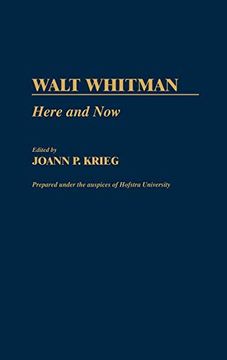 portada Walt Whitman: Here and now (in English)