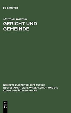 portada Gericht und Gemeinde (en Inglés)