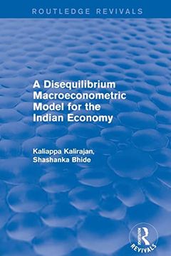 portada A Disequilibrium Macroeconometric Model for the Indian Economy (Routledge Revivals) (in English)
