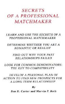 portada secrets of a professional matchmaker (en Inglés)