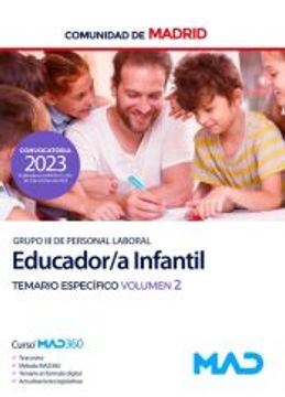 portada Educador/A Infantil Grupo Iii. Temario Especifico Vol. 2 de la Comunidad de Madrid (in Spanish)