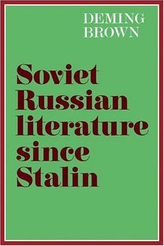 portada Soviet Russian Literature Since Stalin (en Inglés)