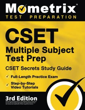 portada Cset Multiple Subject Test Prep: Cset Secrets Study Guide, Full-Length Practice Exam, Step-By-Step Video Tutorials: [3Rd Edition] (en Inglés)