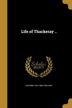 portada Life of Thackeray .. (en Inglés)