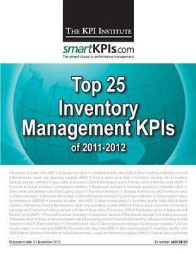 portada Top 25 Inventory Management KPIs of 2011-2012 (in English)