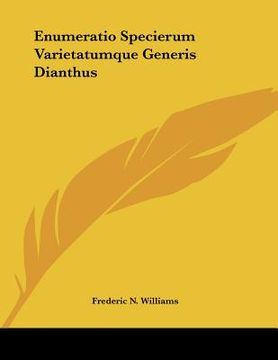portada enumeratio specierum varietatumque generis dianthus (en Inglés)