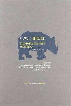 portada Filosofia del Arte o Estetica
