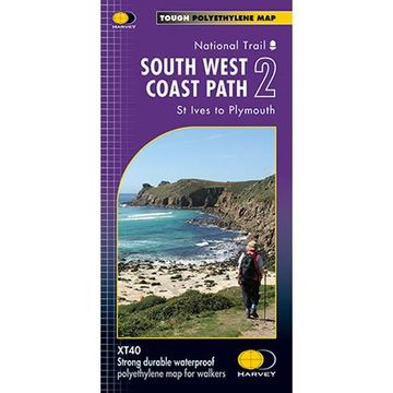 portada South West Coast Path 2 XT40: St Ives to Plymouth (Route Maps)