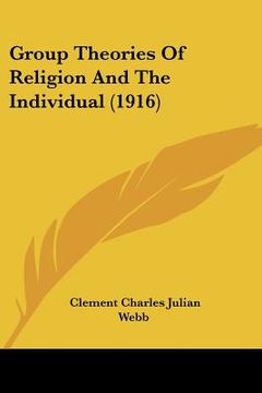 portada group theories of religion and the individual (1916) (en Inglés)