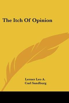 portada the itch of opinion (en Inglés)