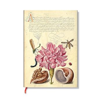 portada Paperblanks | Pink Carnation | Mira Botanica | Softcover Flexis | Midi | Lined | Elastic Band | 176 pg | 100 gsm