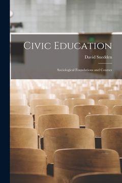 portada Civic Education; Sociological Foundations and Courses (en Inglés)