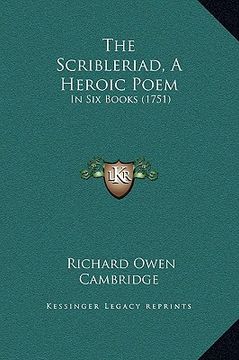 portada the scribleriad, a heroic poem: in six books (1751) (en Inglés)