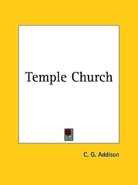 portada temple church (en Inglés)