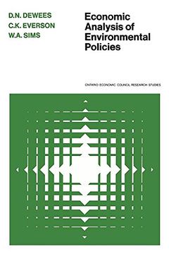portada Economic Analysis of Environmental Policies (Ontario Economic Council Research Studies; 2) 