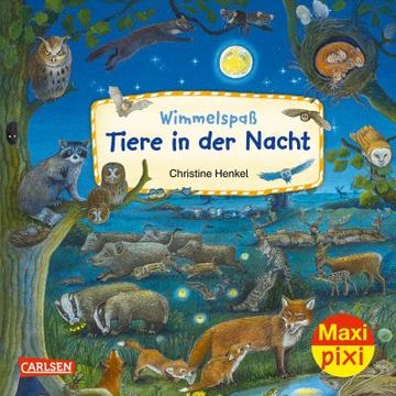 portada Maxi Pixi 425: Ve 5: Wimmelspaß Tiere in der Nacht (5 Exemplare) (en Alemán)