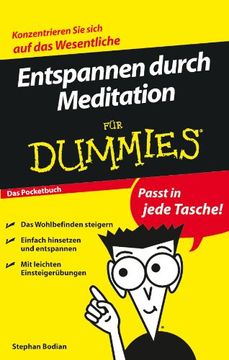 portada Entspannen Durch Meditation für Dummies das Pocketbuch (en Alemán)