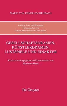 portada Gesellschaftsdramen, Künstlerdramen, Lustspiele und Einakter (in German)