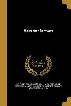 portada Vers sur la mort (in French)