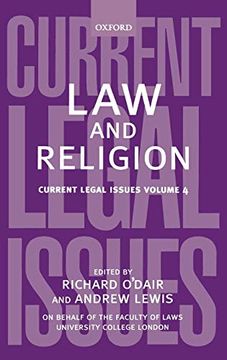portada Law and Religion: Current Legal Issues Volume 4 (en Inglés)