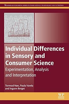 portada Individual Differences in Sensory and Consumer Science: Experimentation, Analysis and Interpretation (Woodhead Publishing Series in Food Science, Technology and Nutrition) (en Inglés)