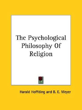 portada the psychological philosophy of religion (in English)