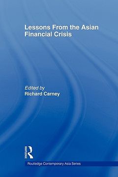 portada lessons from the asian financial crisis (en Inglés)