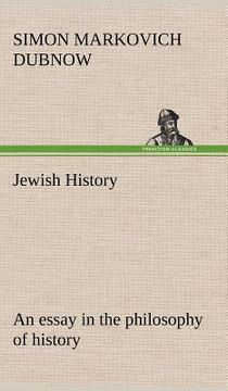 portada jewish history: an essay in the philosophy of history