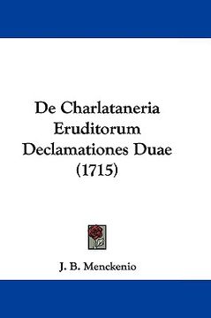 portada de charlataneria eruditorum declamationes duae (1715)