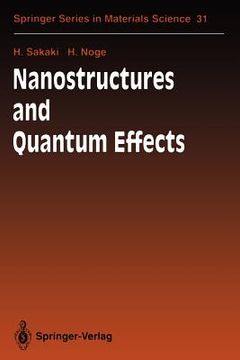 portada nanostructures and quantum effects: proceedings of the jrdc international symposium, tsukuba, japan, november 17 18, 1993 (en Inglés)