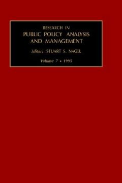 portada research in public policy analysis and management: vol 7 (in English)