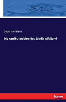 portada Die Attributenlehre Des Saadja Alfajjumi (German Edition)